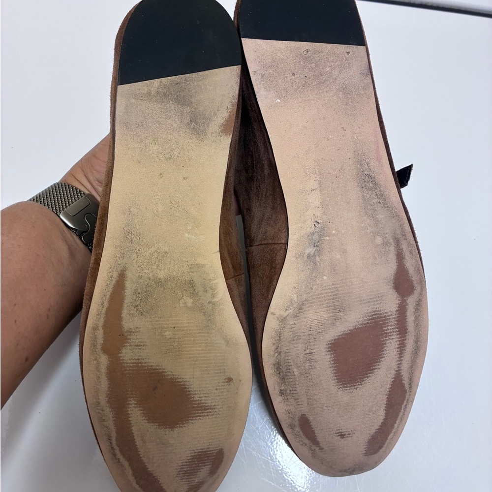 Elegant Brown Suede Women's‎ Shoes - Picture 4 of 8